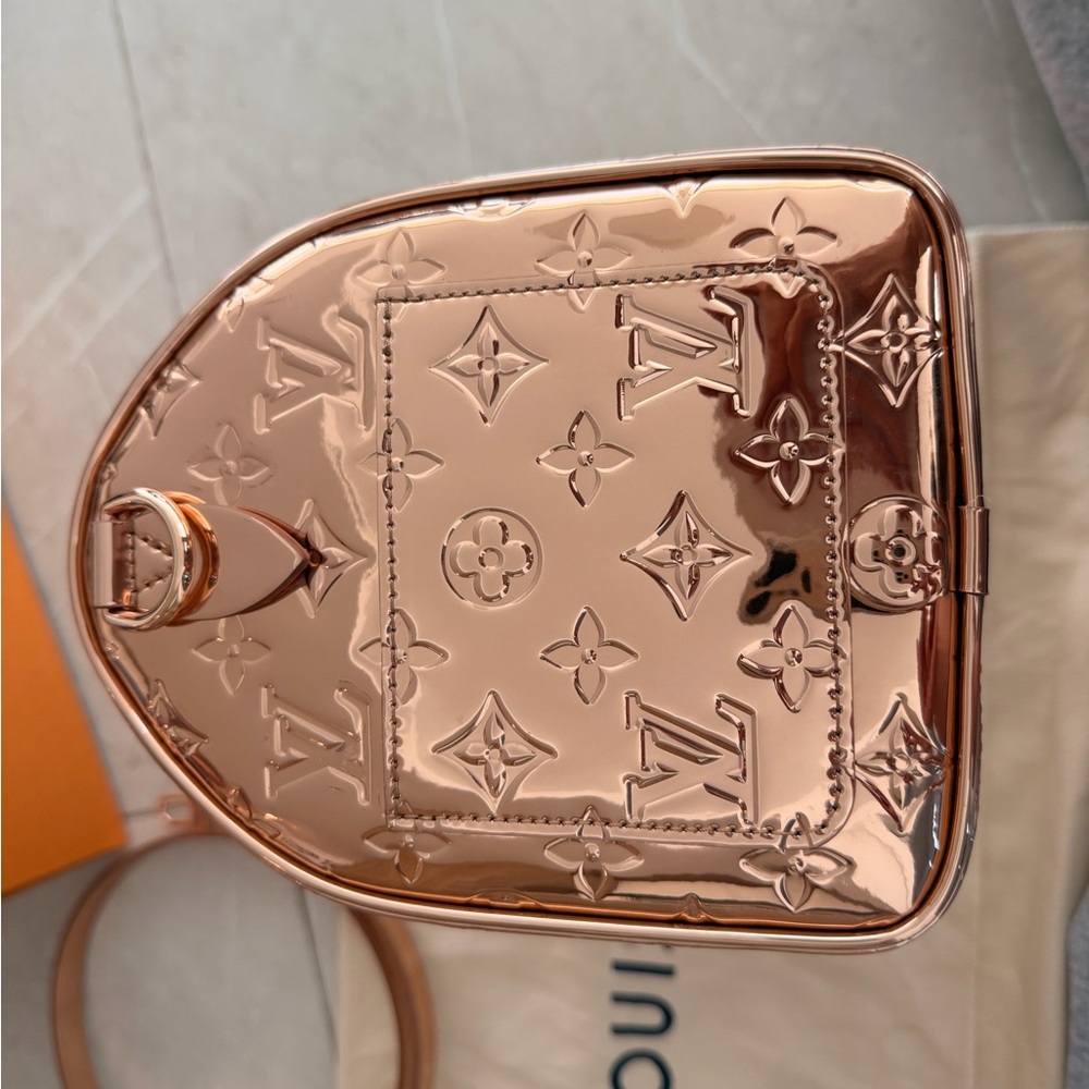 LOUIS VUITTON Speedy 25 Miroir Rose Gold Coated Canvas Bag - Picture 6 of 8